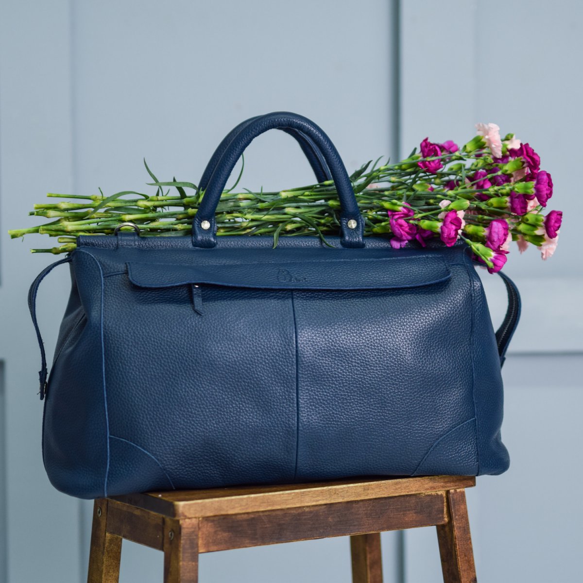 Duffle bag Blue-shine