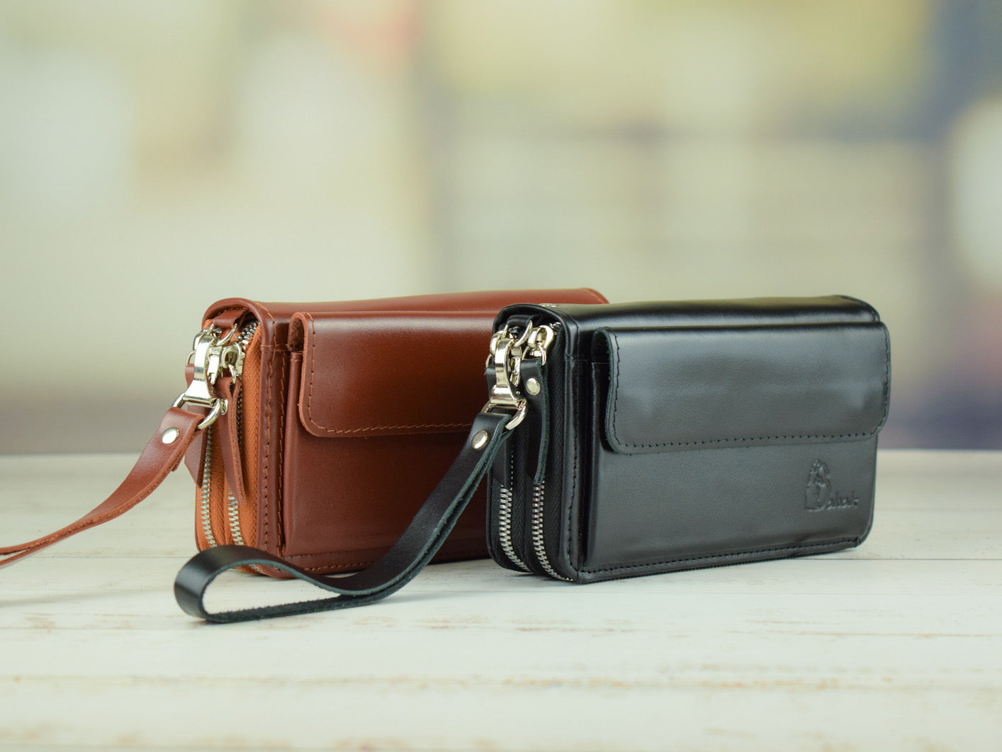 Leather wallet Grante