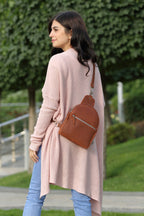 Leather Sling-Bag Cognac backpack
