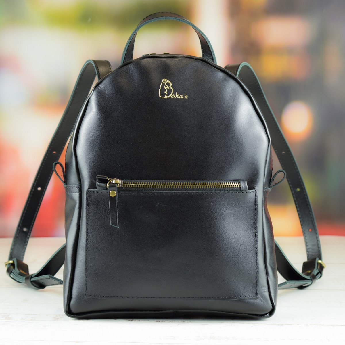 Leather backpack VISTA