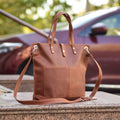 Leather Tote Bag Cognac