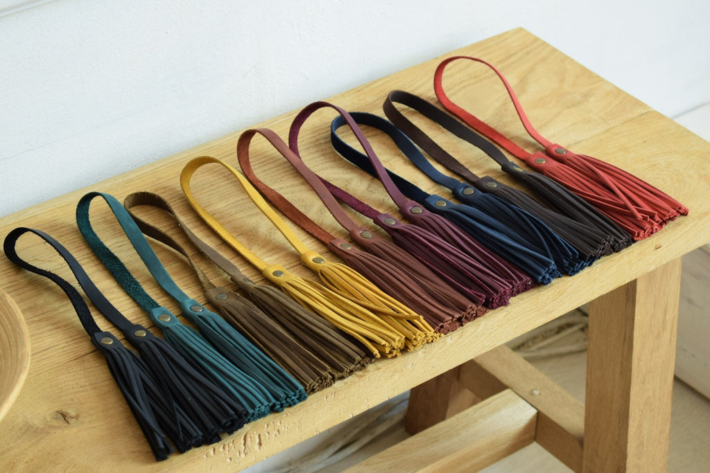 Leather tassels, any color