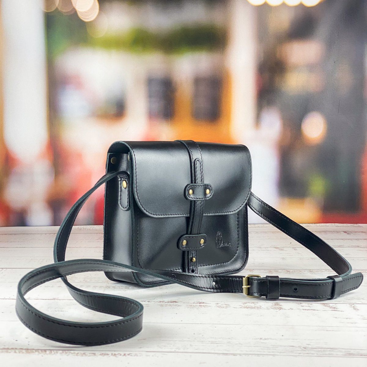 Folk Onix leather bag