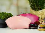 Leather cosmetic bag in two sizes 031 S/ 032 M