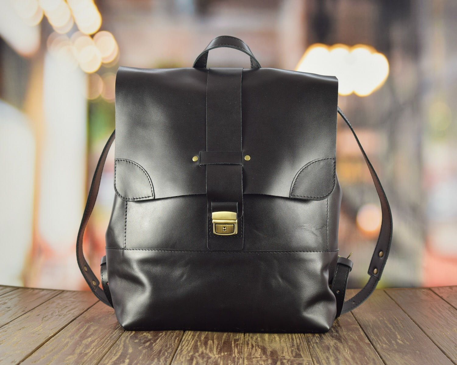 Sampo Onix leather backpack