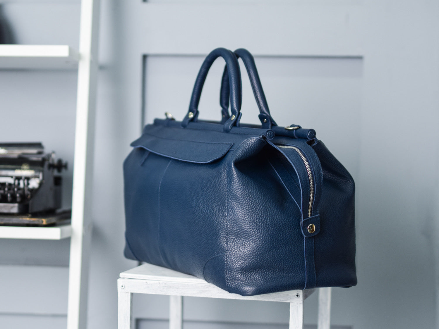 Duffle bag Blue-shine