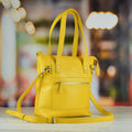 Zippy Yellow-shine Leather Bag