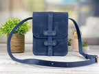 Weaver Blue leather bag