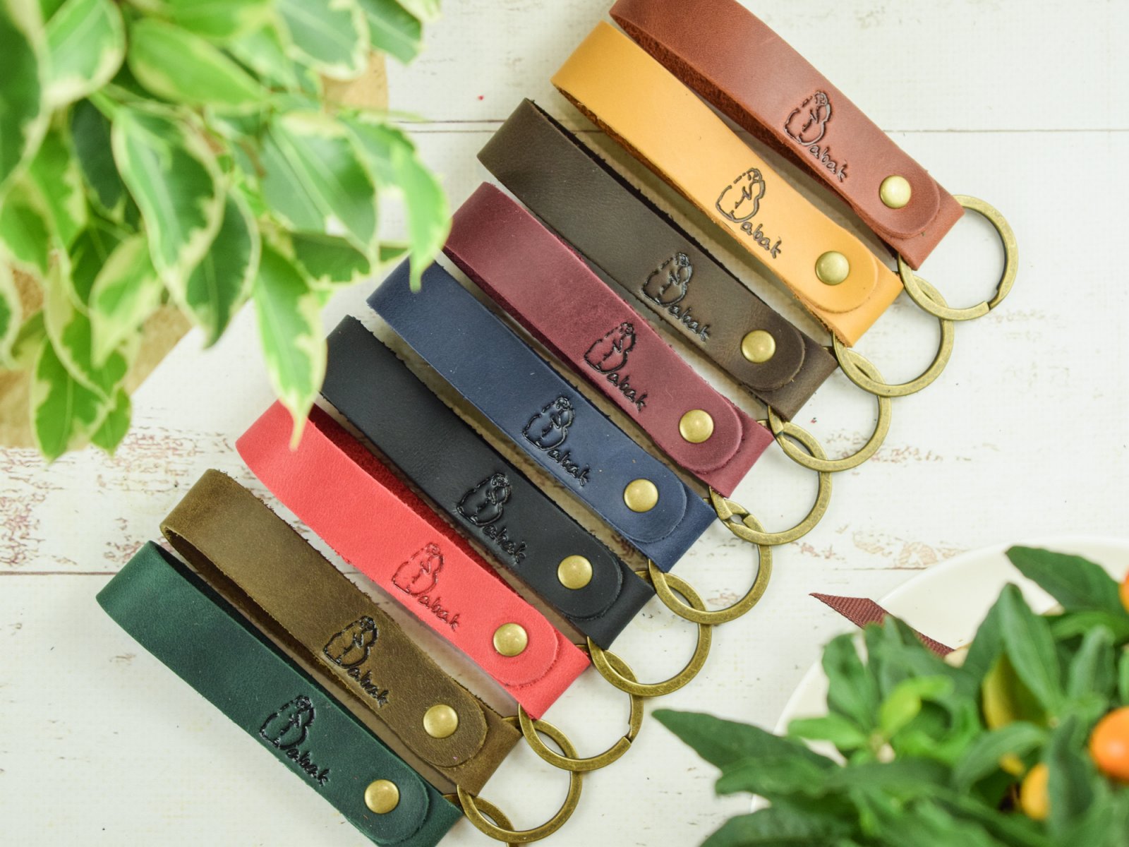 Leather keychain 95 Crazy Horse