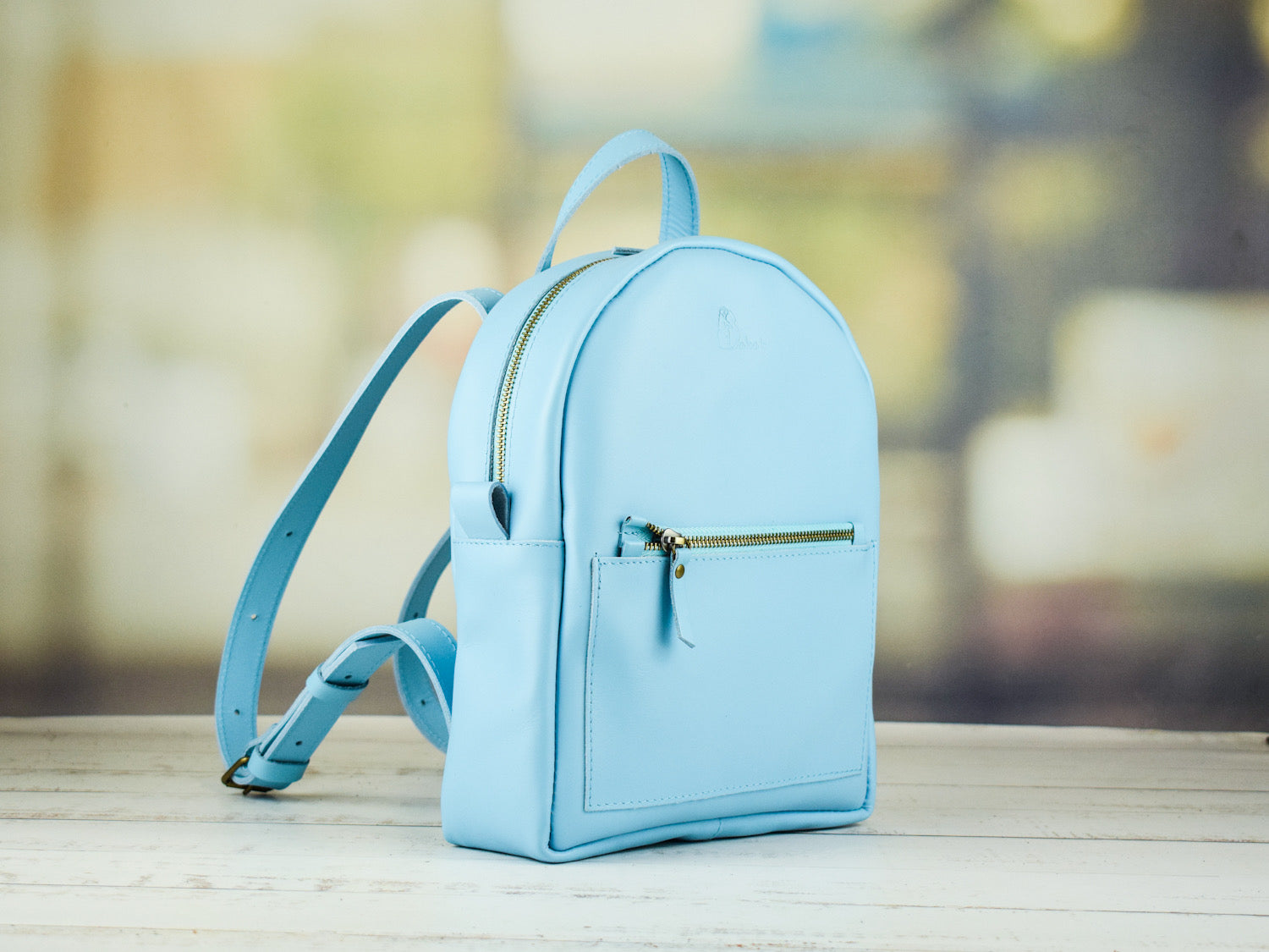 Leather backpack VISTA