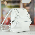 Leather backpack Trip White-shine "S"