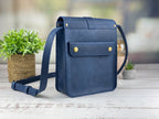 Weaver Blue leather bag