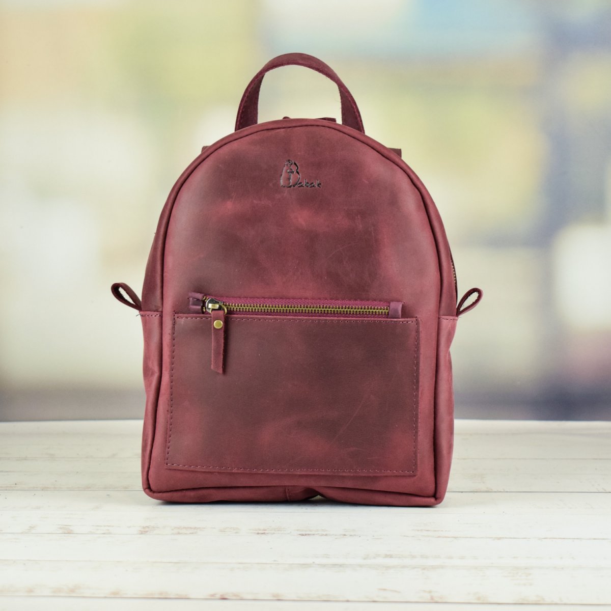 Leather backpack VISTA
