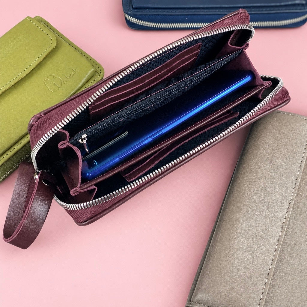 Leather wallet  leather Tusson
