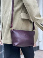 Leather bag Gracia Bordo-shine