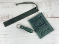 Passport cover 104 + keychain 095 + Bookmark for book