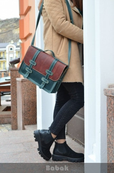 Leather briefcase Folio Comb GC