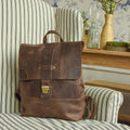 Leather backpack Sampo Brown