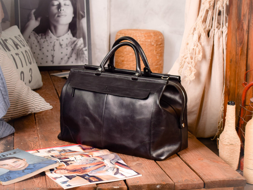 Black Pull Up Duffle bag