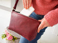 Gracia Marsala leather bag
