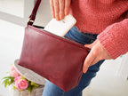 Gracia Marsala leather bag