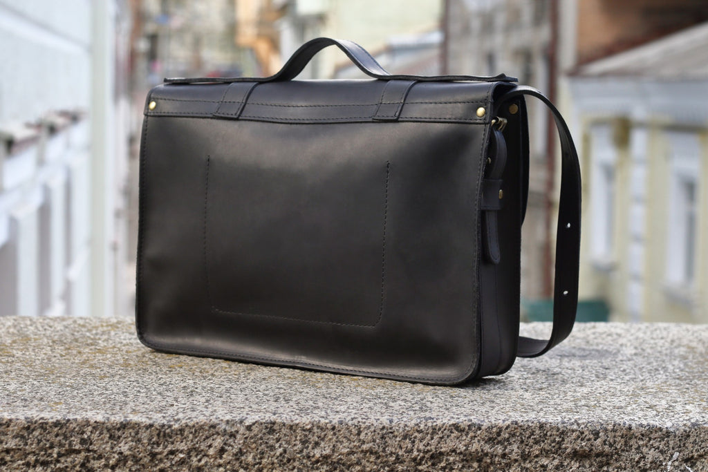 Шкіряний портфель Folio Black