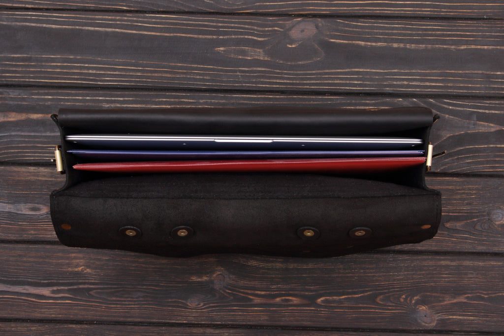 Шкіряний портфель Folio Black
