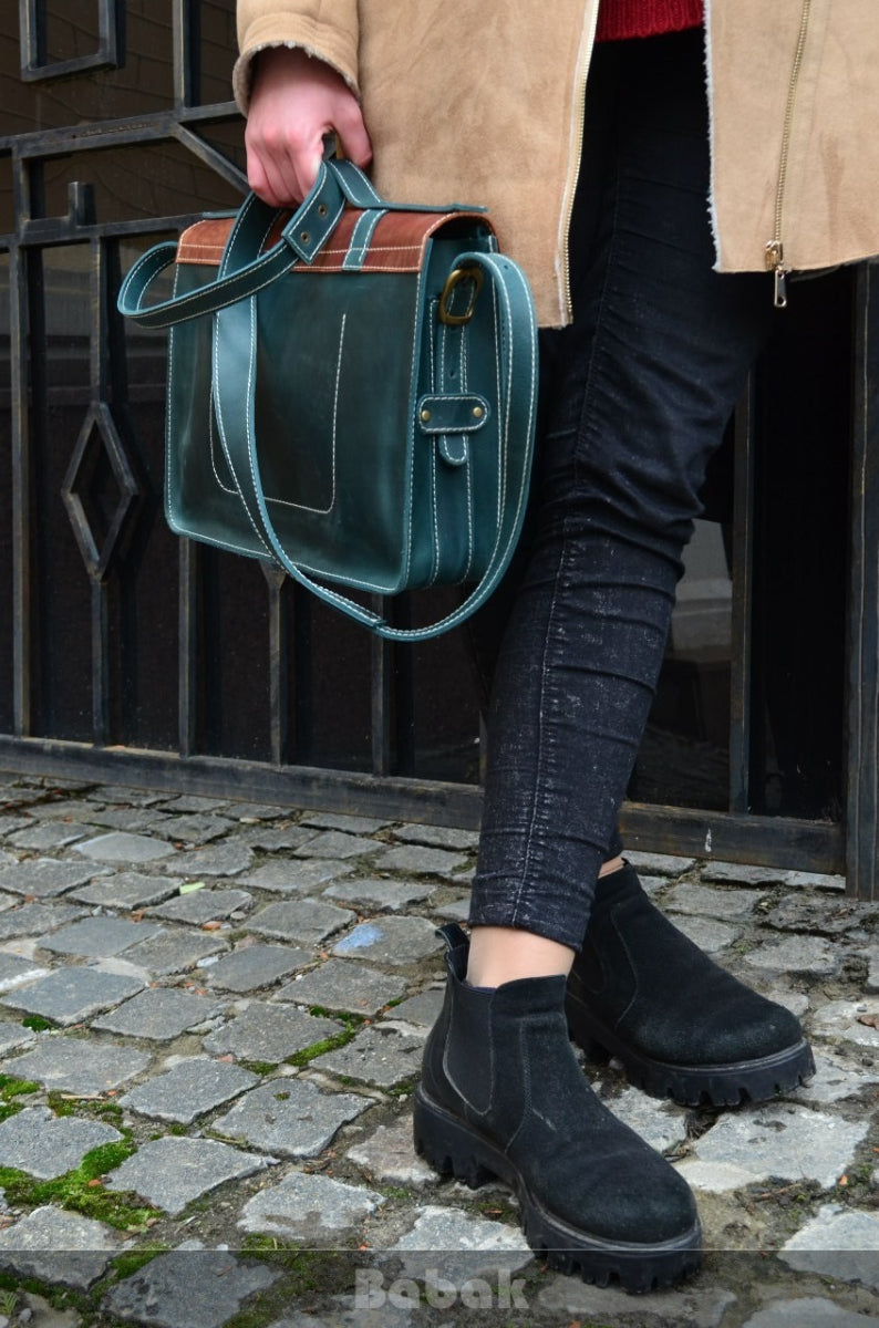 Leather briefcase Folio Comb GC