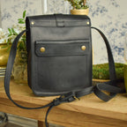Leather bag Weaver Black