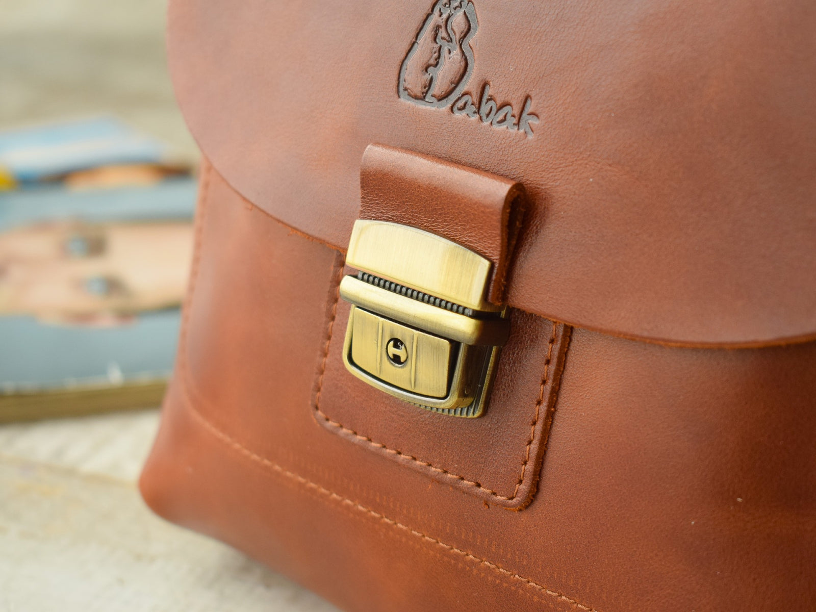 Baika Brandy leather bag