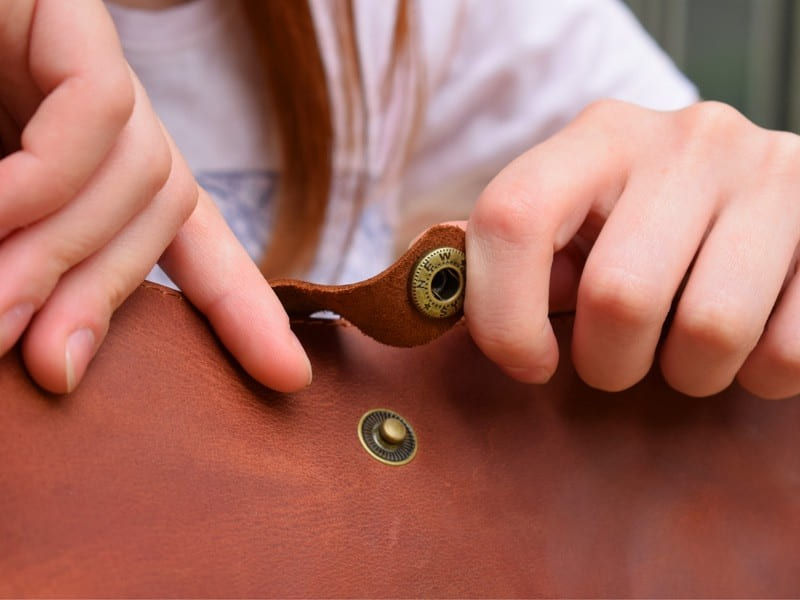 Leather backpack Trip Cognac