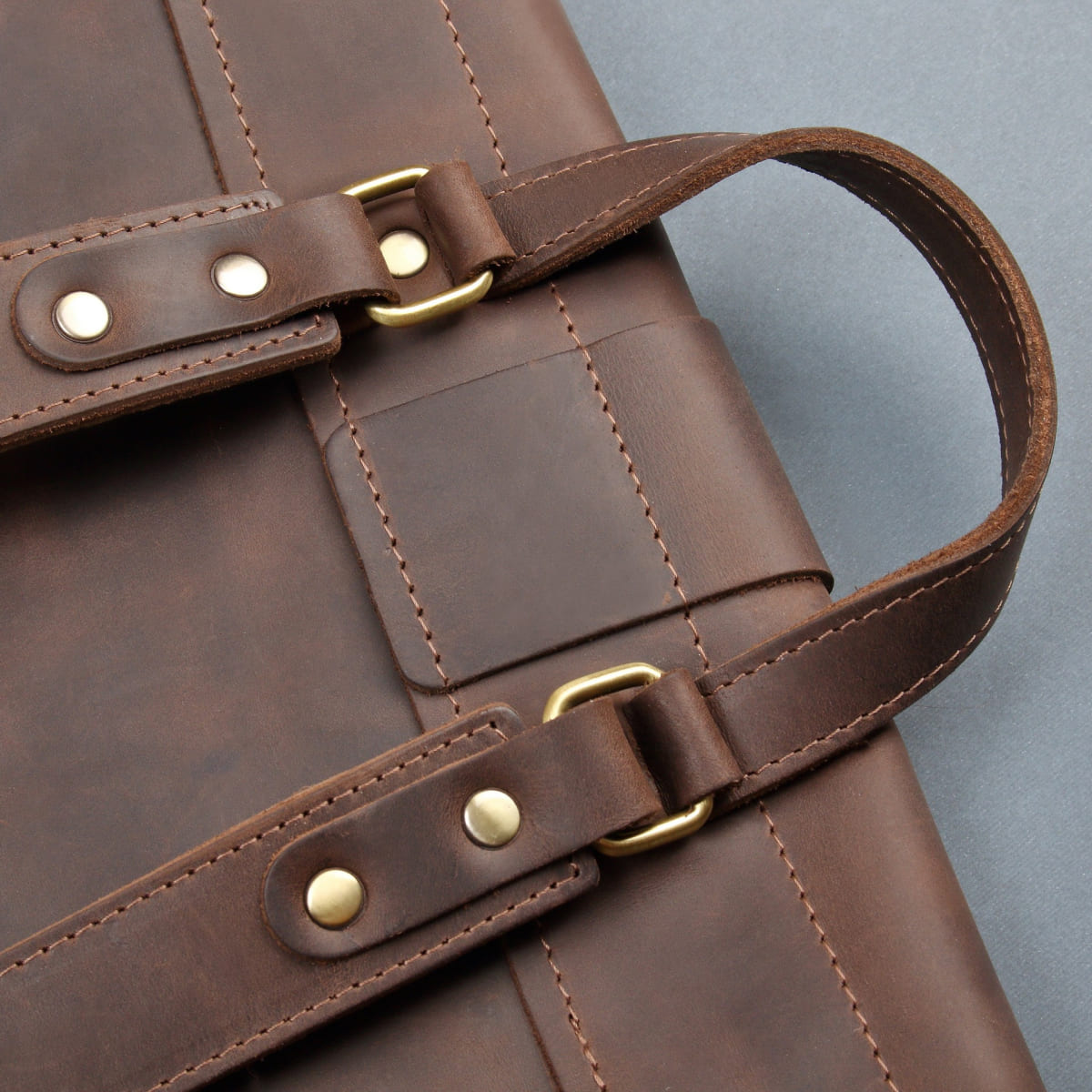 Leather backpack Sampo Brown