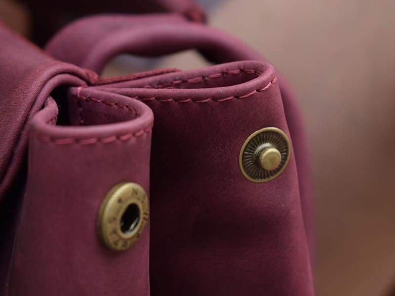 Leather backpack Trip Marsala