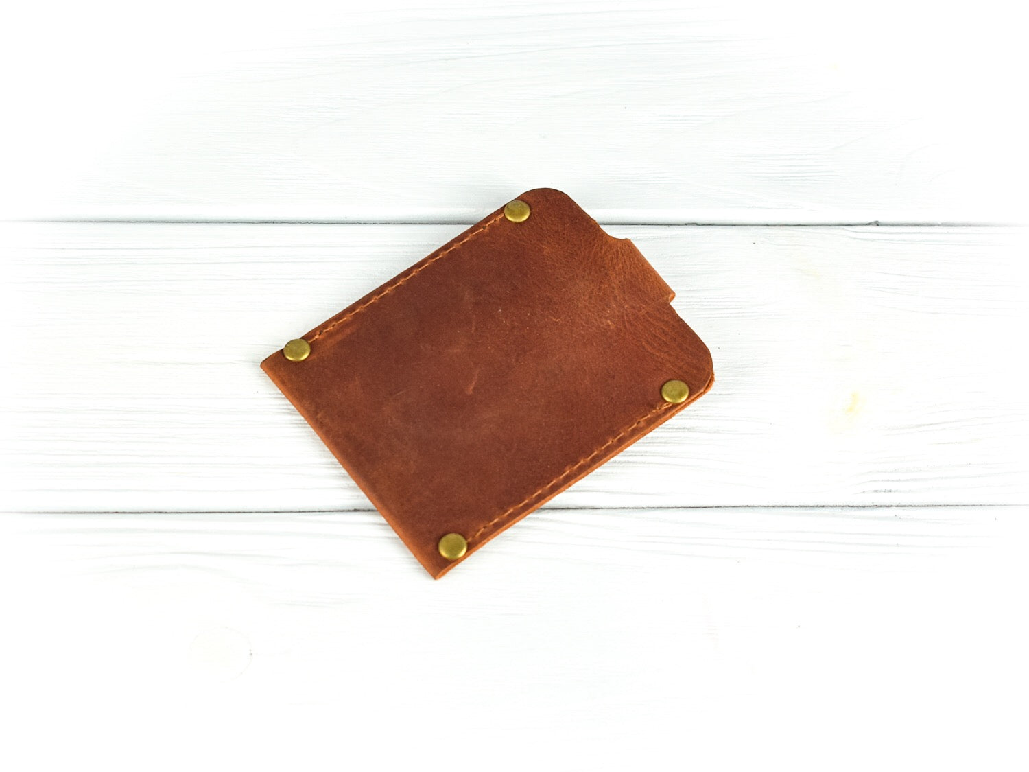 Leather cardholder Window