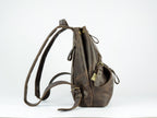 Trip leather backpack in three sizes