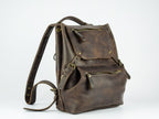 Trip leather backpack in three sizes