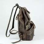 Trip leather backpack in three sizes