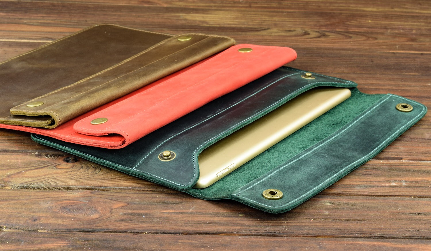 Leather cases for iPad