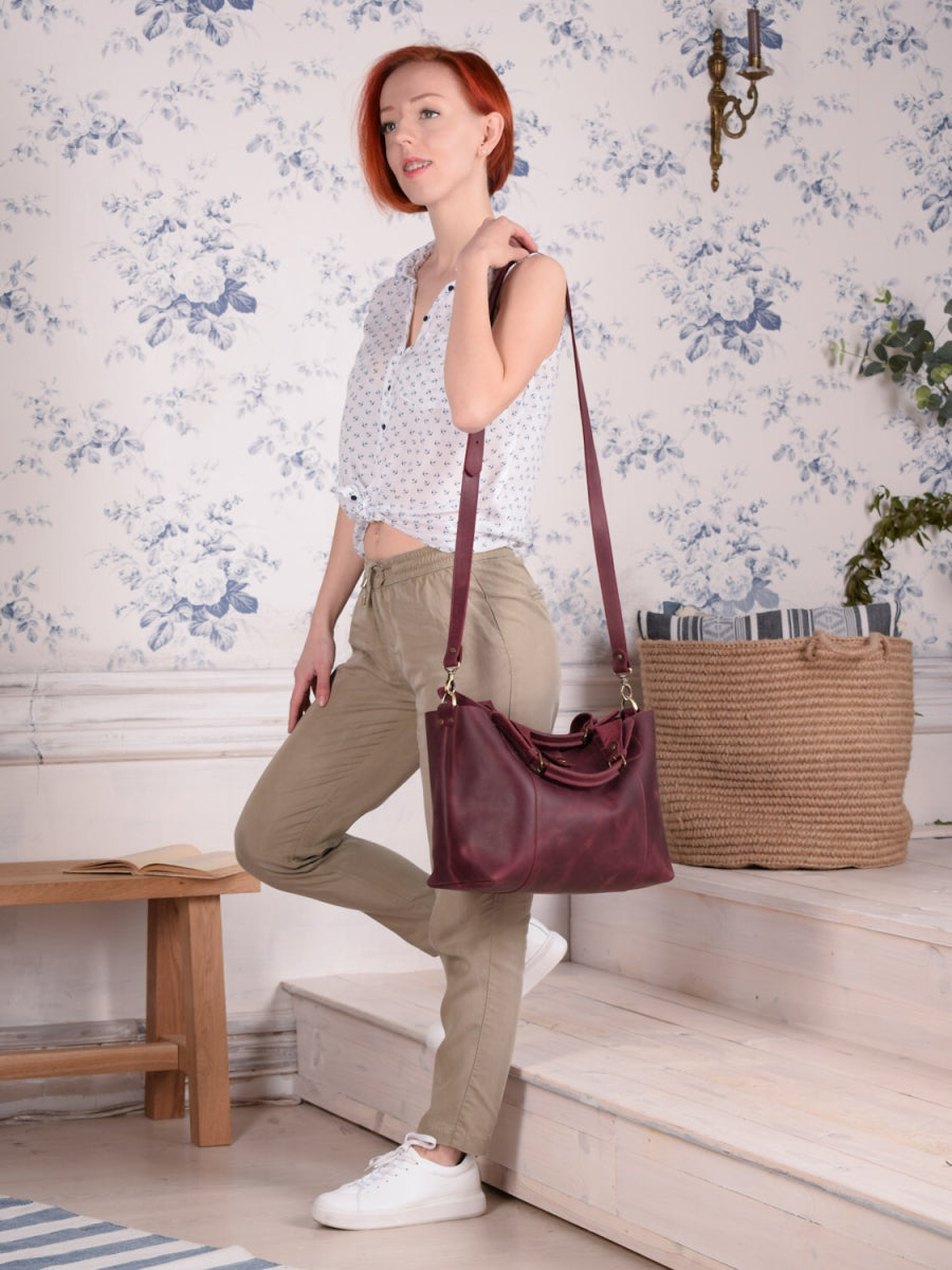 Leather bag FERRARA
