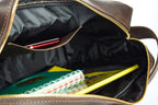 Leather bag City Brown