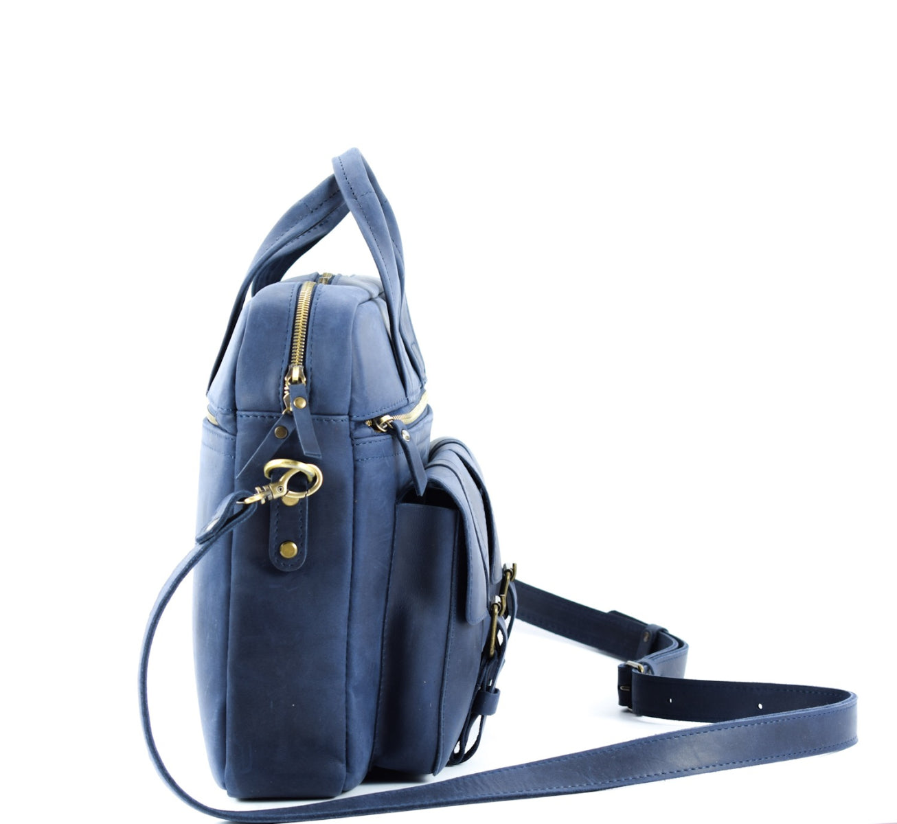 Leather bag Professor Blue