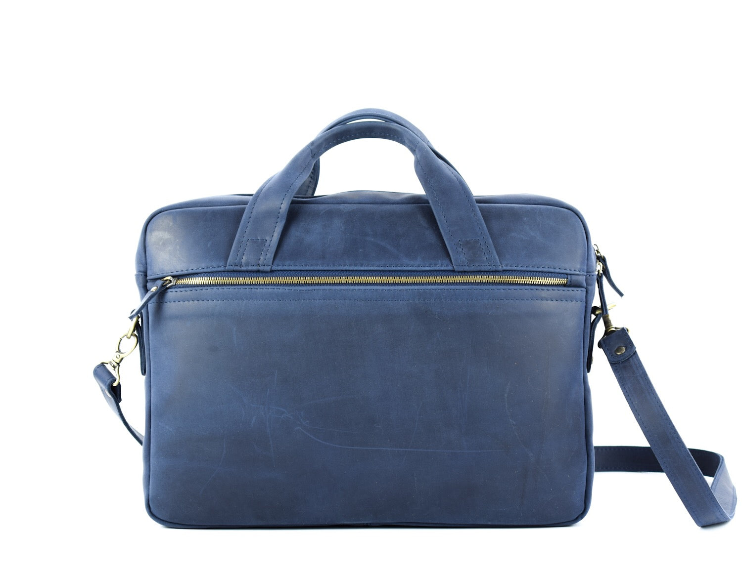 Leather bag Professor Blue