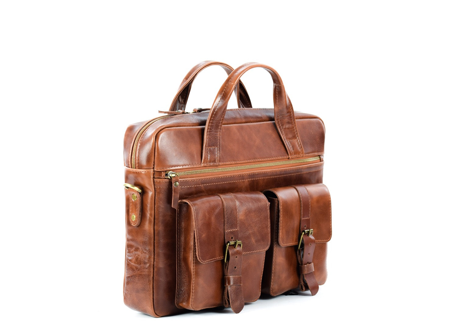 Professor Brandy leather bag