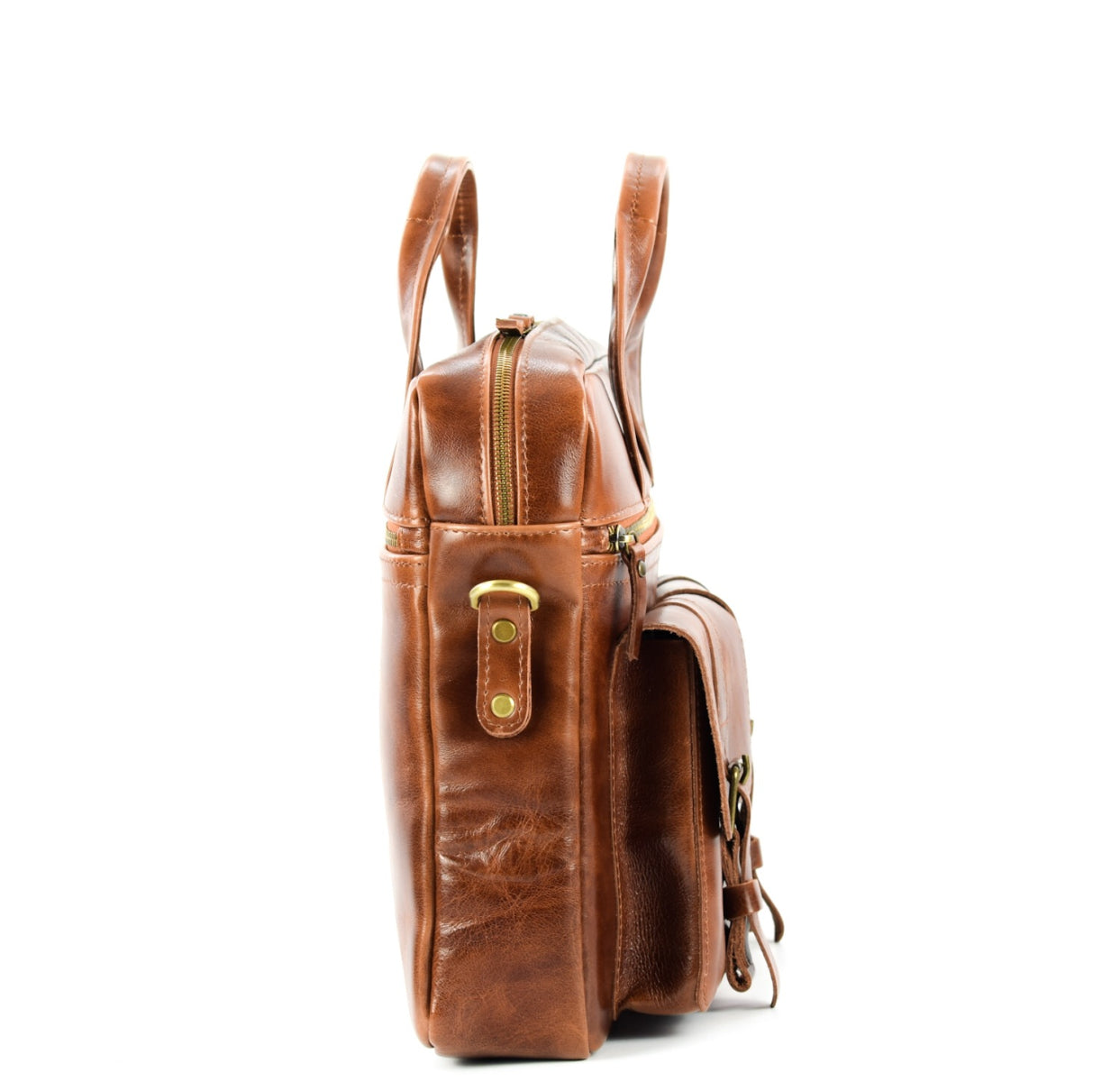 Professor Brandy leather bag