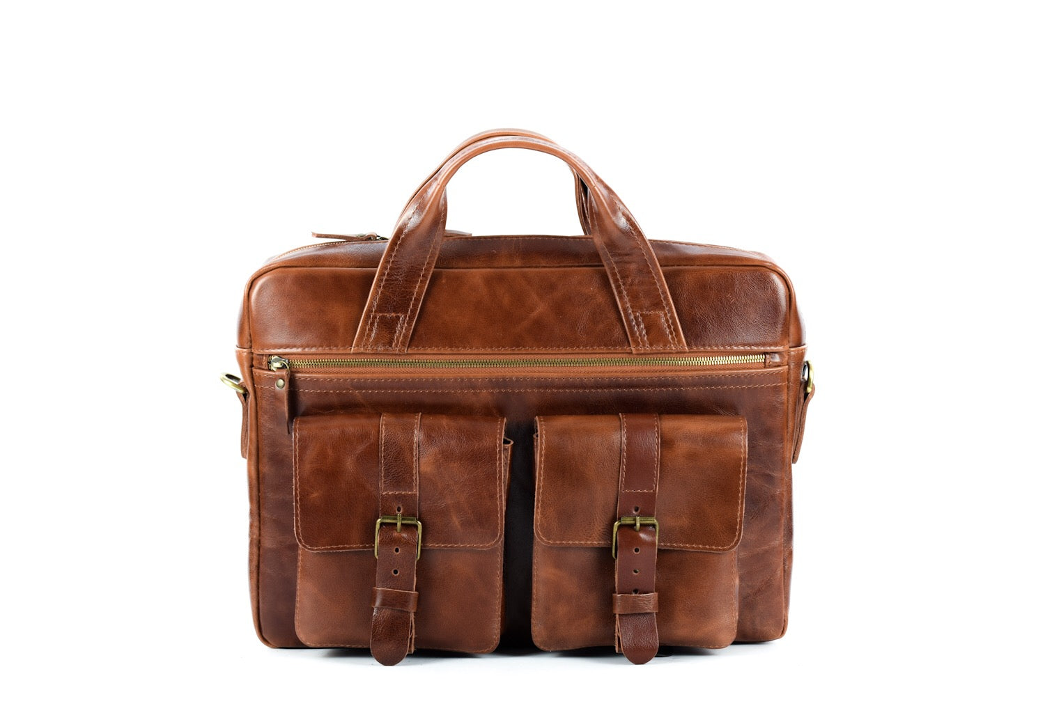 Professor Brandy leather bag