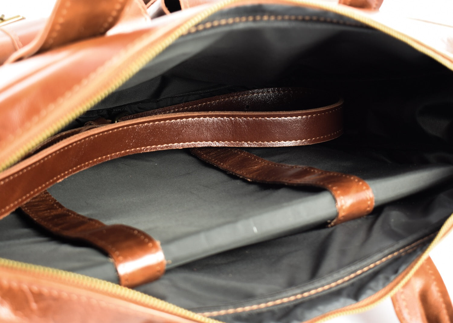 Professor Brandy leather bag