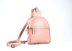 Leather Sling-Bag Backpack Pink