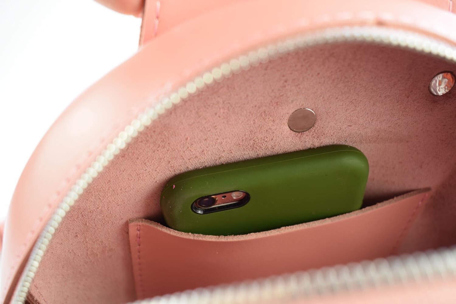 Leather Sling-Bag Backpack Pink