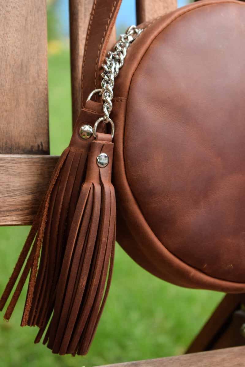 Fantasy Cognac leather bag