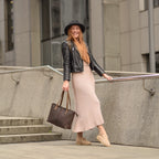 Leather Bag Seam Brown